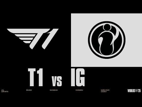 T1 vs IG | WORLDS 2025 | Play-Ins